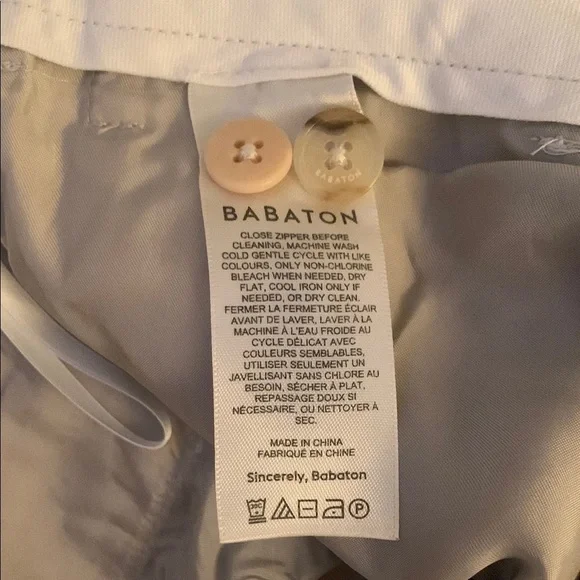 BABATON Linen Blend Khaki Casual Pants Aritzia - Picture 5 of 6
